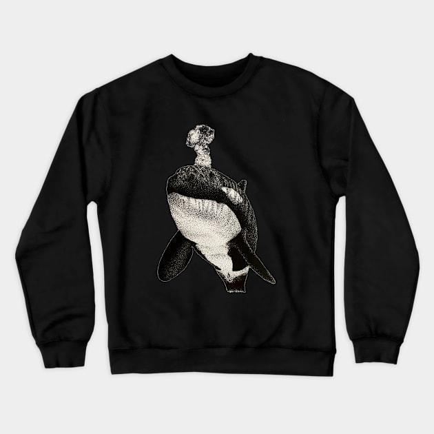 Orca Crewneck Sweatshirt by J.P. Artistry